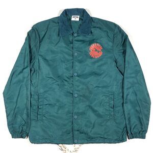 Ice Cream Collared Coach Jacket Coat Green Orange size Small S Streetwear B4